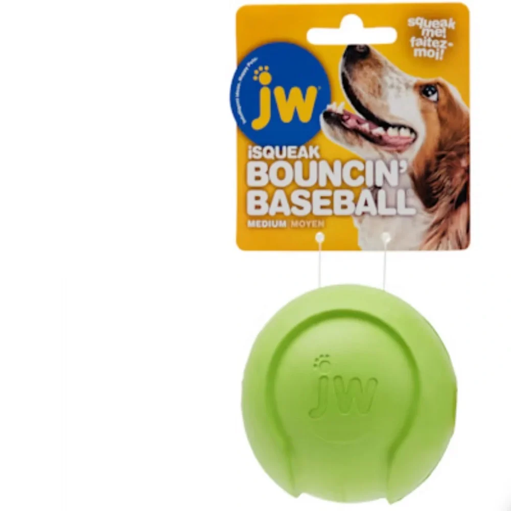 2X🍦HOST PICK🍦JW Pet Company Grass Green i Squeak Bouncin’ Baseball Large NWT